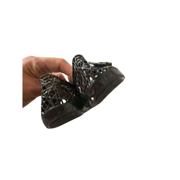 MINI MELISSA x Campana Girls Black Mary Janes Flats Size 10 - Picture 7 of 8